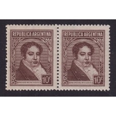 ARGENTINA 1935 GJ 774Ab ESTAMPILLAS NUEVAS MINT COLOR CASTAÑO 1 CON FILIGRANA RAYAU$ 26